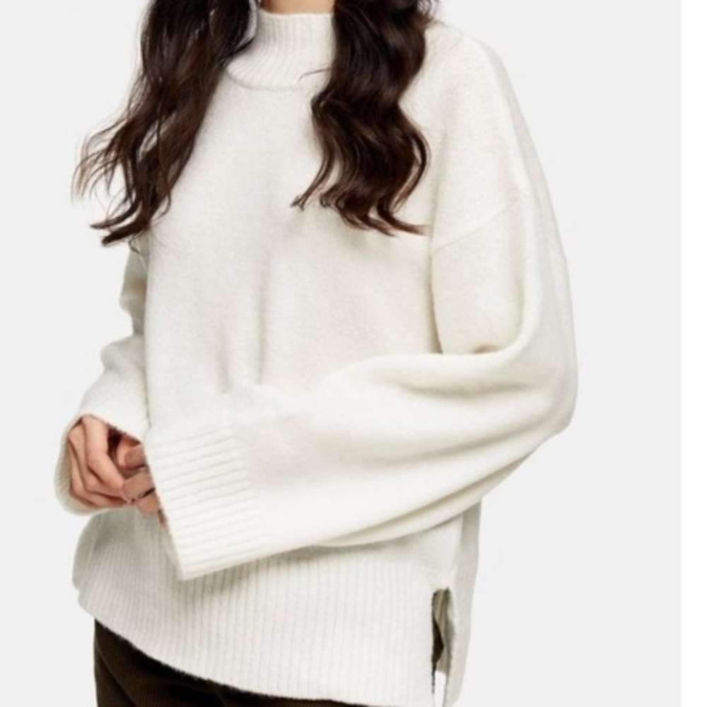 TOPSHOP Mock Neck Sweater